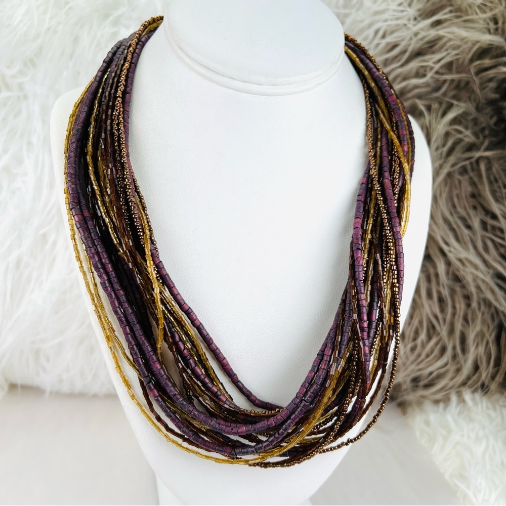 Pretty Multi Stranded, Bohemian Chic Costume Neck… - image 3